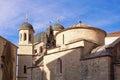 Montenegro, View of Old Town of Kotor. Domes of church of St Luke and church of St Nicholas Royalty Free Stock Photo