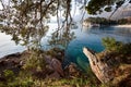 Montenegro wild beach in spring Royalty Free Stock Photo