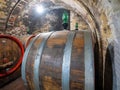 Undergroud wine cellar in Montepulciano, Tuscany, Italy Royalty Free Stock Photo