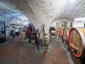 Undergroud wine cellar in Montepulciano, Tuscany, Italy Royalty Free Stock Photo