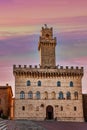 Sunset at Montepulciano City Hall