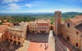 Montepulciano town panorama in Tuscany, Italy