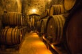 Inside wine cellar in Montepulciano, Tuscany, Italy Royalty Free Stock Photo