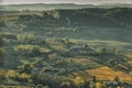 MONTEPULCIANO - TUSCANY/ITALY, OCTOBER 29, 2016: An idyllic landscape large view over Montepulciano countryside