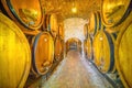 wine barrels of Montepulciano winery