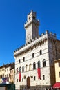 Montepulciano Tuscany Italy. Piazza Grande and the Town Hall