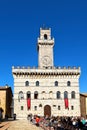 Montepulciano Tuscany Italy. Piazza Grande and the Town Hall