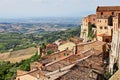 Montepulciano, Tuscany, Italy - view of landscape from the old town Royalty Free Stock Photo