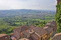 Montepulciano in Tuscany, Old city panoramic view, Tuscany countryside landscape, Italy, Europe