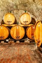 Montepulciano winery barrel hall