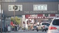 Cannery row in Monterey city California. Fisherman street with canning companies