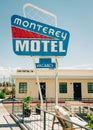 Monterey Motel vintage sign, in Albuquerque, New Mexico