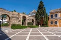 Monteria Courtyard (Patio de la Monteria) at Alcazar (Royal Palace of Seville) - Seville, Andalusia, Spain