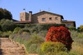 Beautifull architecture in Monteriggioni town.