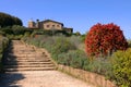 Beautifull architecture in Monteriggioni town.