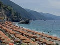 Monterosso al Mare Beach of Cinque Terre, Italy Royalty Free Stock Photo