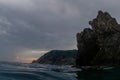 monterosso cinque terre panorama rock Royalty Free Stock Photo