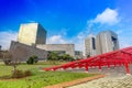 Monterrey, Landmark Macroplaza La Gran Plaza square in historic city center, the seventh largest plaza in the world Royalty Free Stock Photo