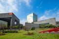 Monterrey, Mexico-11 August, 2019: Monterrey, Landmark Macroplaza La Gran Plaza square in historic city center, the seventh