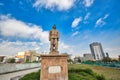 Monterrey, Mexico-11 December, 2018: Monterrey, Landmark Macroplaza La Gran Plaza square in historic city center, the seventh