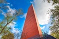 Monterrey, Mexico-11 December, 2018: Monterrey, Macroplaza, Landmark Tower of Commerce Monument Faro Del Comercio in historic Royalty Free Stock Photo