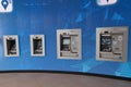 MONTERREY, MEXICO - OCTOBER 2, 2016: Various ATMs in a shopping mall in Monterre