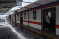 Monterrey, Nuevo Leon. 10 05 2023 Metro from the Y Griega station in the City of Monterrey