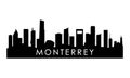 Monterrey skyline silhouette.