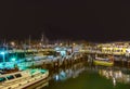 Monterrey harbor by night