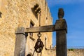 Montesquiu Castle in Ripoll, Catalonia, Spain.