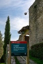 Montesquiu Castle in Ripoll, Catalonia, Spain.