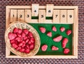 Montessori abacus for counting