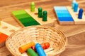 Montessori wood color gamut