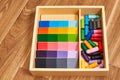 Montessori wood color gamut