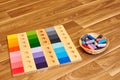 Montessori wood color gamut