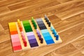 Montessori wood color gamut