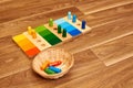 Montessori wood color gamut