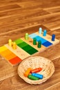 Montessori wood color gamut