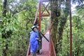 Birdwatchers searches for birds at Monteverde Cloud Forest
