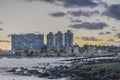 Montevideo Cityscape Scene at Twilight