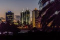 Montevideo Cityscape Scene at Twilight