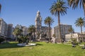 Montevideo - July 02, 2017: Palacio Salvo in the center of the city of Montevideo, Uruguay