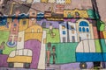 Montevideo - July 02, 2017: Street art in the center of Montevideo, Uruguay