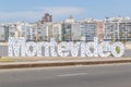 Montevideo Letters at Pocitos Beach
