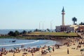 Montevideo seaside beach in summer