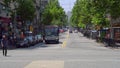 Montevideo, Uruguay, cars leaving the Plaza Independencia