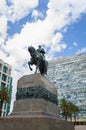 MONTEVIDEO, URUGUAY - Dezember 29, 2023: Monument to JosÃÂ© Artigas, Plaza Independencia, famous town square Royalty Free Stock Photo