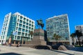 Montevideo Uruguay 15 of Jul. 2019. Statue of General Artigas in Plaza Independencia, Montevideo, Uruguay Royalty Free Stock Photo