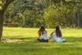 Teens Talking at Park