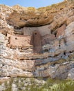 Montezuma castle Arizona in the usa Royalty Free Stock Photo